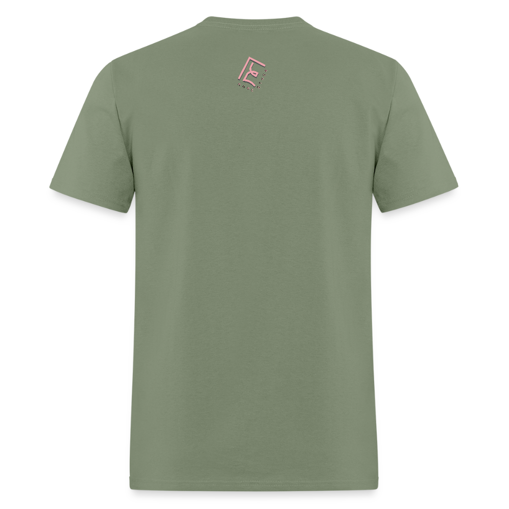 Unisex Rare Ether Fight'n Cancer Branded Classic Cotton Tee - military green