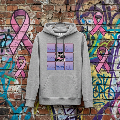 The Boobie Bunch October Awareness Premium Hoodie - heather grey