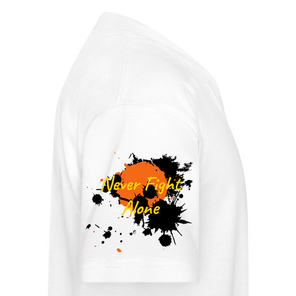 RE Branded Go Amber in August Cancer Awareness Kids' Tee - white