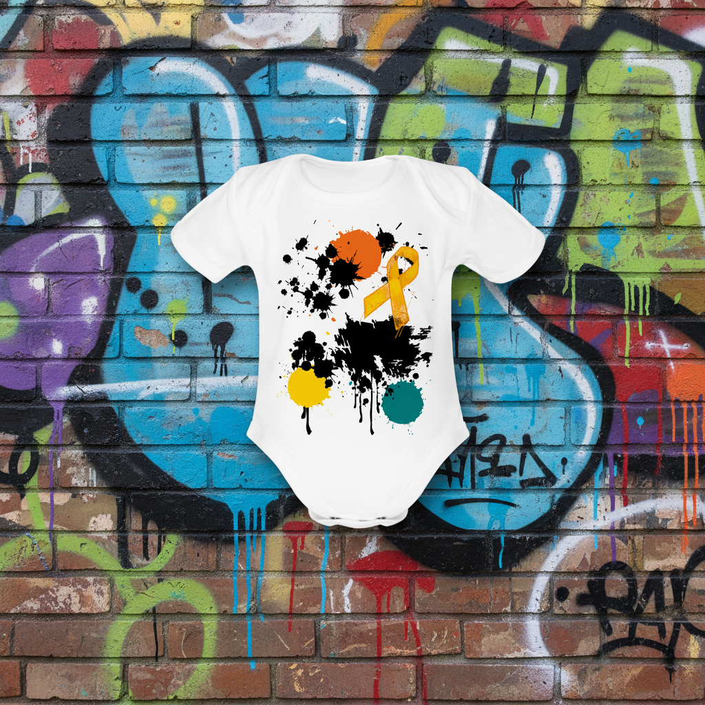 Organic Short Sleeve Baby Bodysuit - white