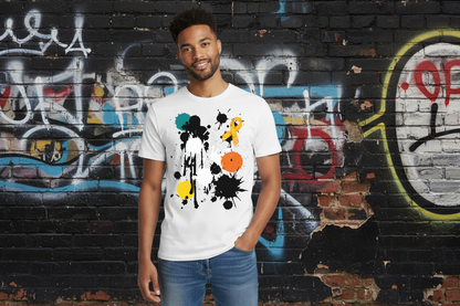 RE Branded Go Amber in August Cancer Awareness Cotton Adult Tee - white