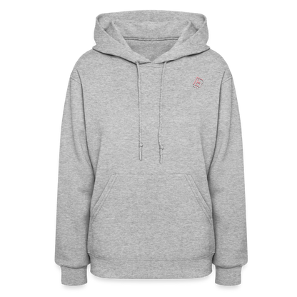 Rare Ether Branded Cancer Awareness Ribbon  Women's Hoodie - heather gray
