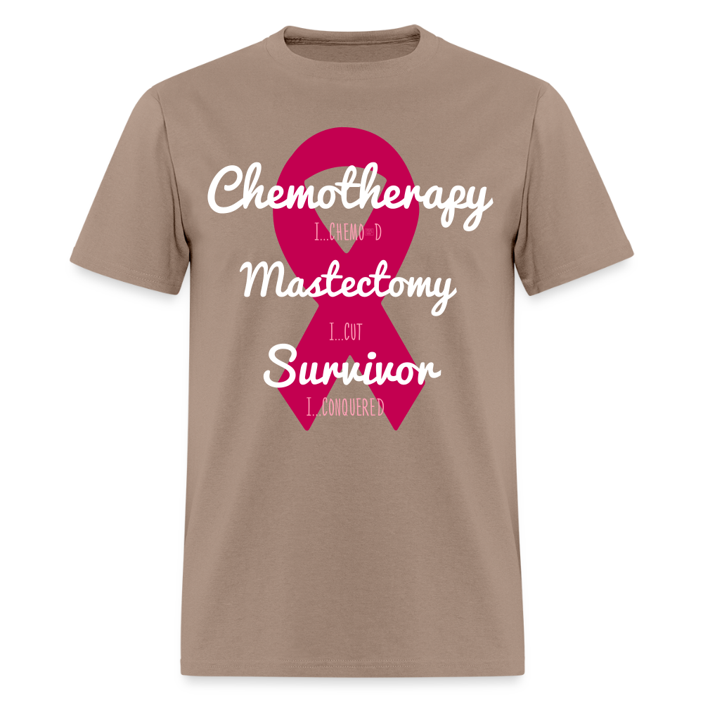 Rare Ether Breast Cancer Veni, Vidi, Vici Branded Classic Tee - brown savana