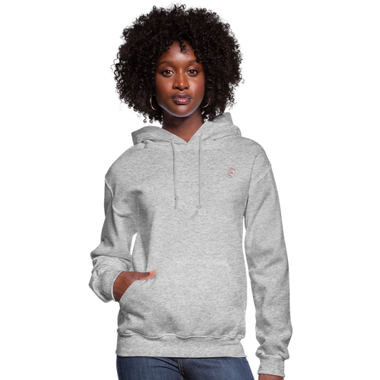 Rare Ether Branded Cancer Awareness Ribbon  Women's Hoodie - heather gray