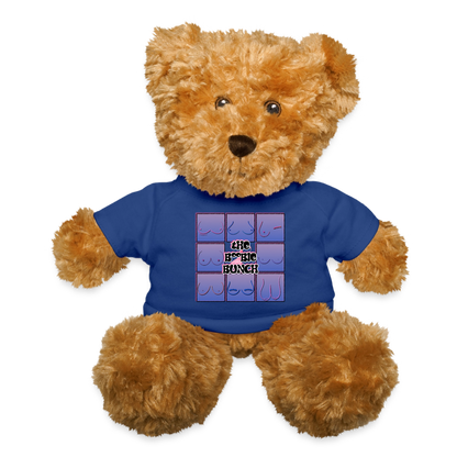 The Boobie Bunch October Cancer Awareness Teddy Bear - royal blue