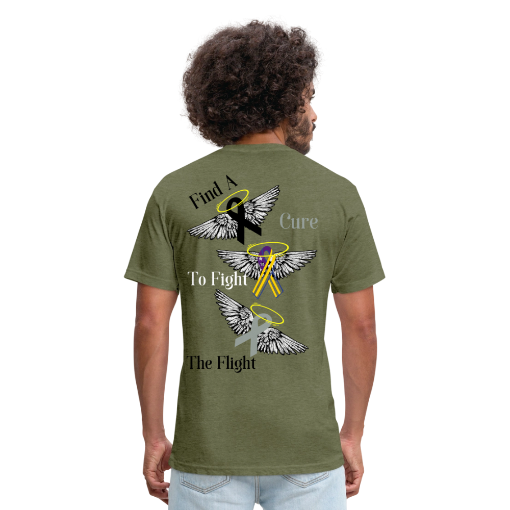 Rare Ether's May Cancer Awareness Branded Cotton Blend Tee - heather military green