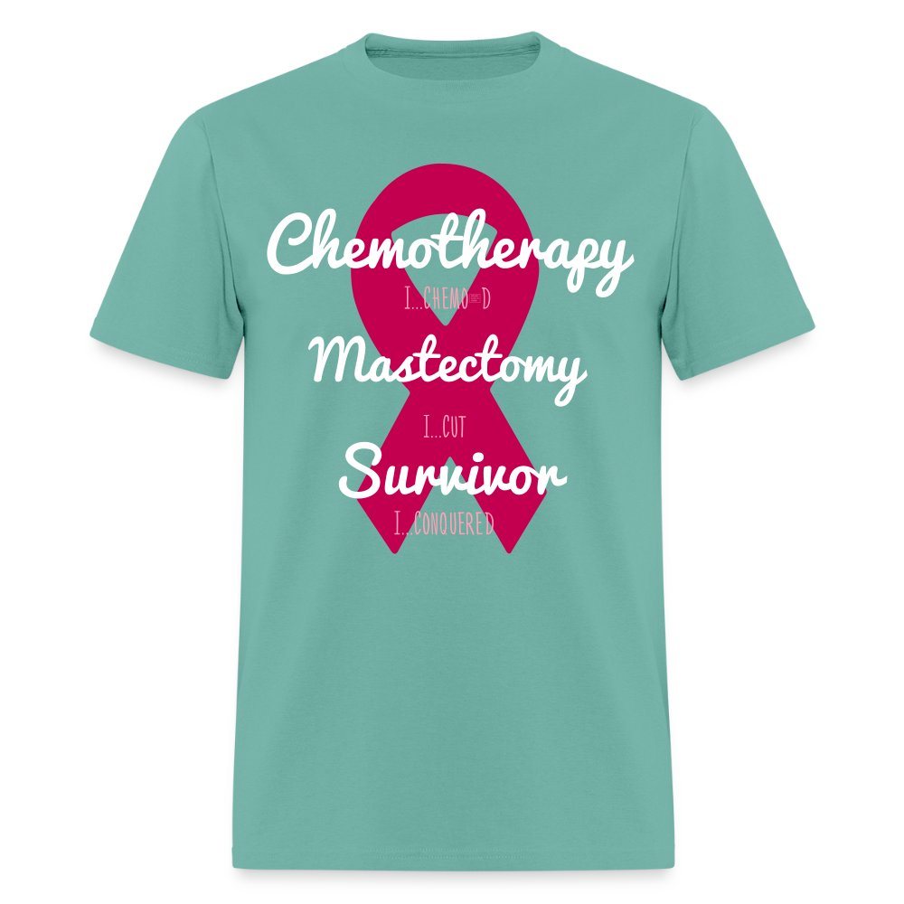 Rare Ether Breast Cancer Veni, Vidi, Vici Branded Classic Tee - aquatic