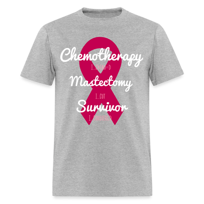 Rare Ether Breast Cancer Veni, Vidi, Vici Branded Classic Tee - heather gray