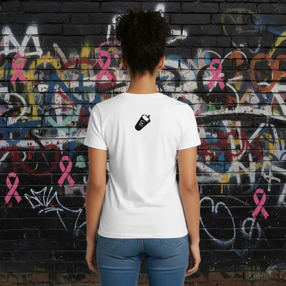 RE Branded Go Amber in August Cancer Awareness Cotton Adult Tee - white