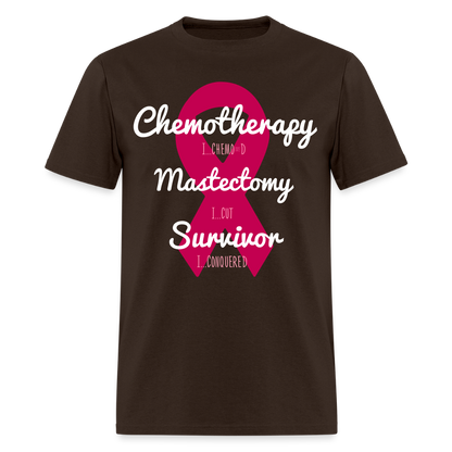 Rare Ether Breast Cancer Veni, Vidi, Vici Branded Classic Tee - brown