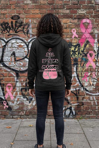 The Boobie Bunch October Awareness Premium Hoodie - heather anthracite
