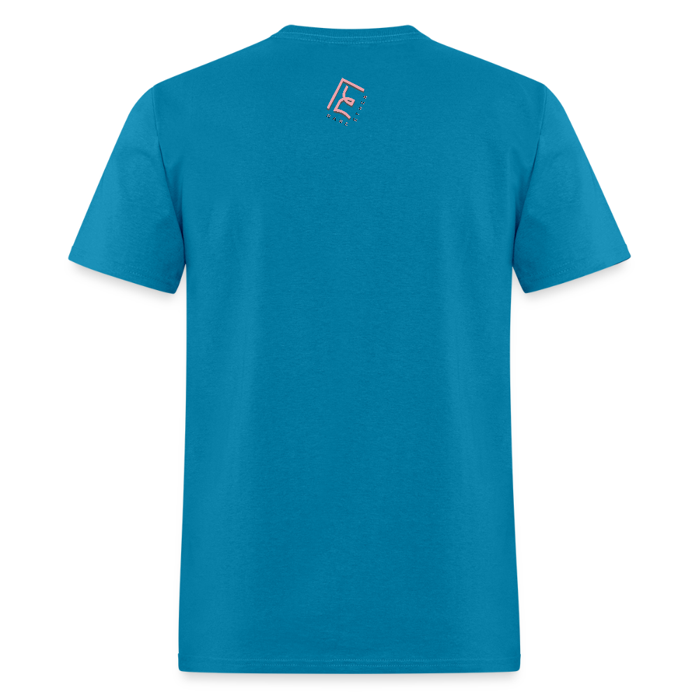 Unisex Rare Ether Fight'n Cancer Branded Classic Cotton Tee - turquoise