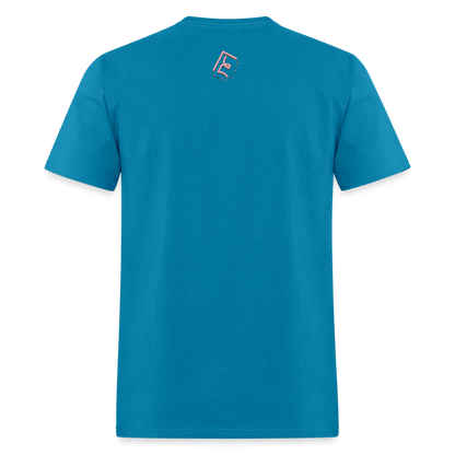 Unisex Rare Ether Fight'n Cancer Branded Classic Cotton Tee - turquoise