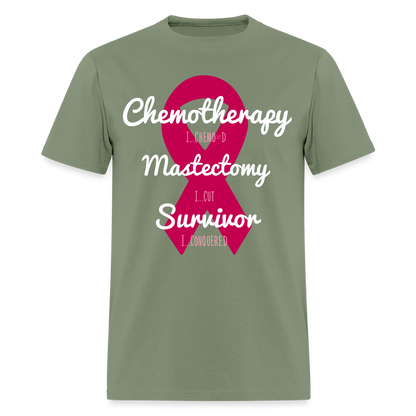 Rare Ether Breast Cancer Veni, Vidi, Vici Branded Classic Tee - military green