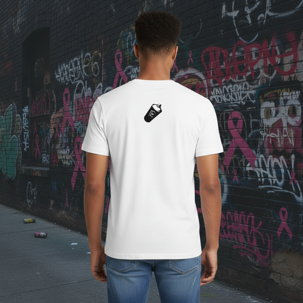 RE Branded Go Amber in August Cancer Awareness Cotton Adult Tee - white