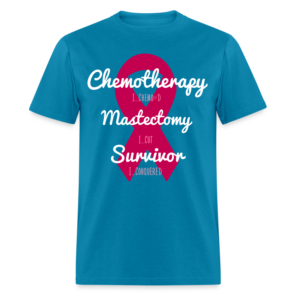 Rare Ether Breast Cancer Veni, Vidi, Vici Branded Classic Tee - turquoise