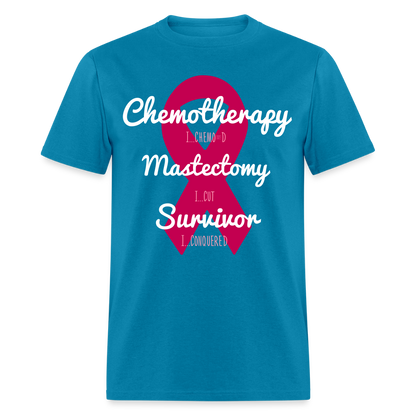 Rare Ether Breast Cancer Veni, Vidi, Vici Branded Classic Tee - turquoise