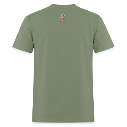 Unisex Rare Ether Fight'n Cancer Branded Classic Cotton Tee - military green