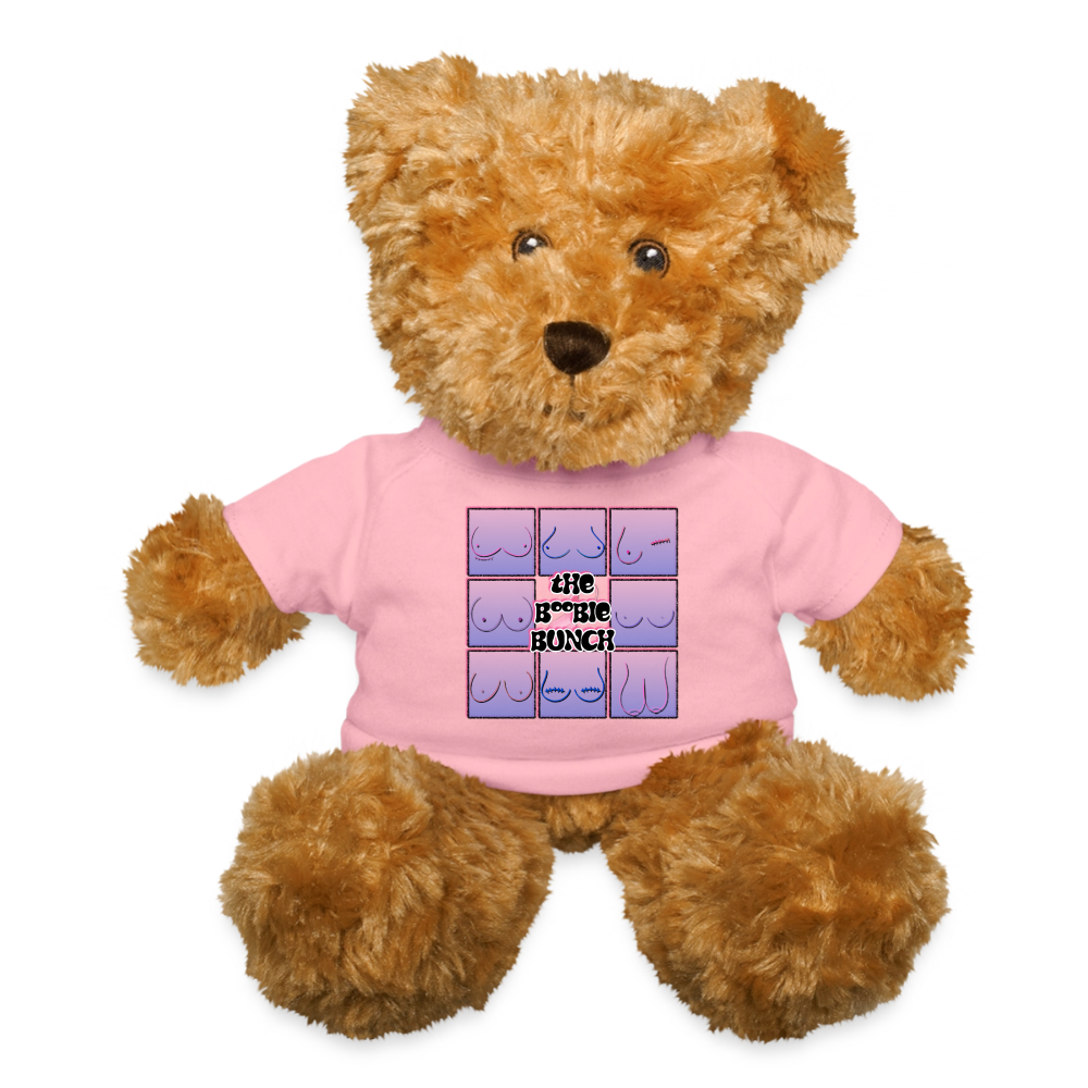 The Boobie Bunch October Cancer Awareness Teddy Bear - petal pink