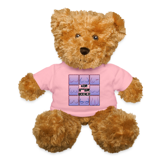 The Boobie Bunch October Cancer Awareness Teddy Bear - petal pink
