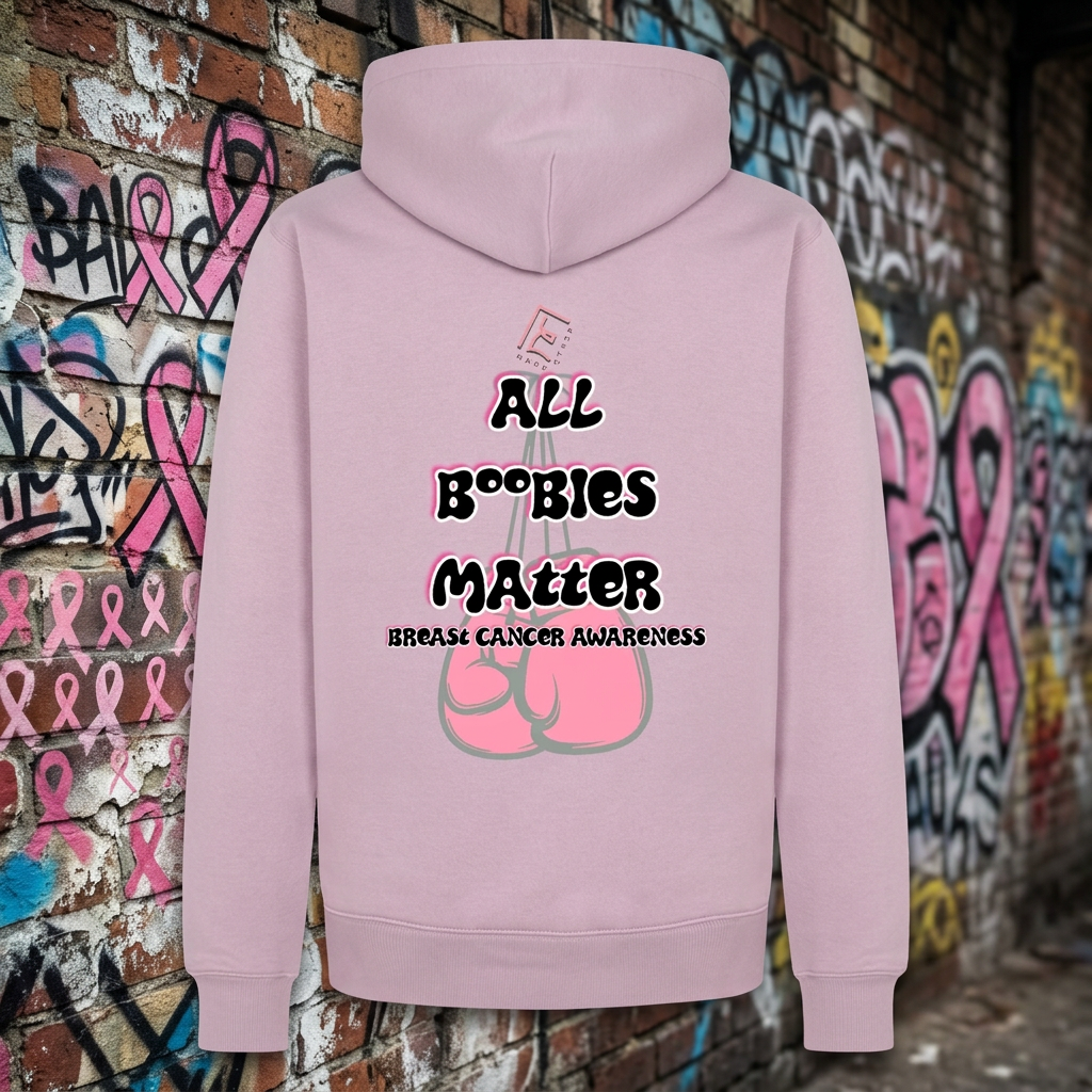 The Boobie Bunch October Awareness Premium Hoodie - dusty pink