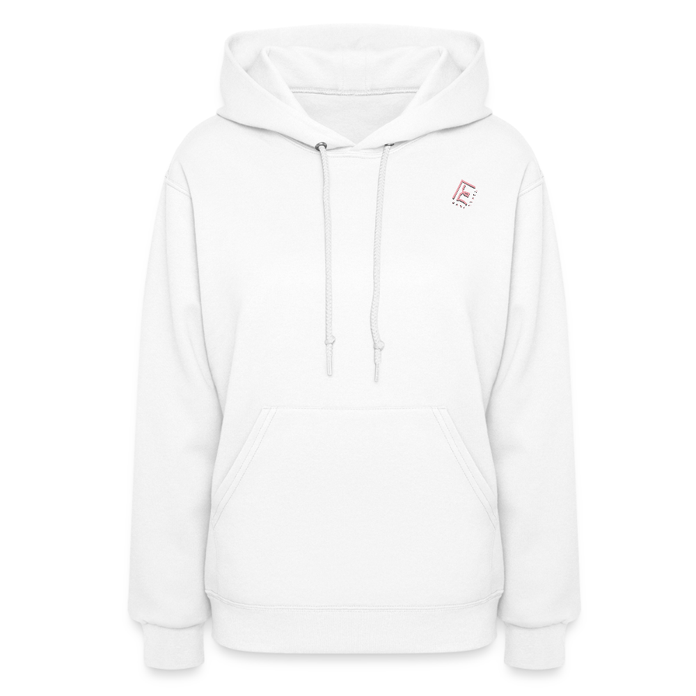 Rare Ether Branded Cancer Awareness Ribbon  Women's Hoodie - white