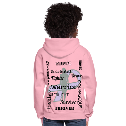 Rare Ether Branded Cancer Awareness Ribbon  Women's Hoodie - classic pink