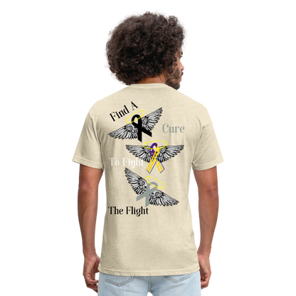 Rare Ether's May Cancer Awareness Branded Cotton Blend Tee - heather cream